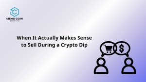 should you sell during a crypto dip